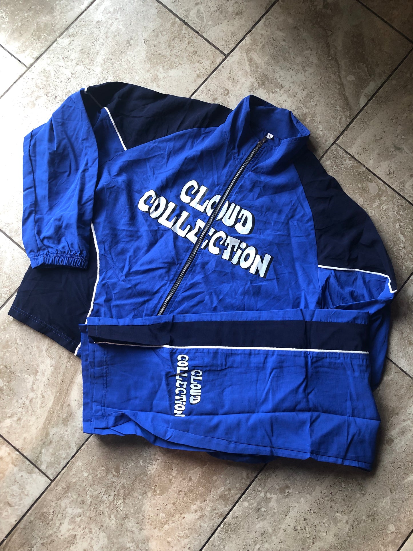 Royal Blue Clouded wind Breaker (COMBO)
