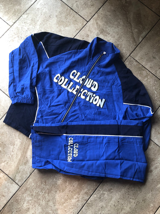Royal Blue Clouded wind Breaker (COMBO)